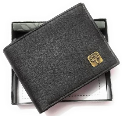 WOODLAND Men Black Artificial Leather Wallet(3 Card Slots)