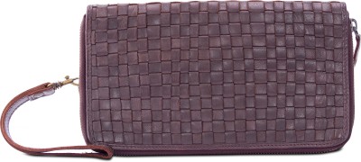 Kompanero Men Formal Brown Genuine Leather Wallet(14 Card Slots)