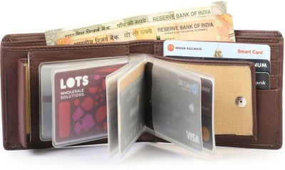 HouseOfCommon Men Casual, Formal Brown Artificial Leather Wallet(8 Card Slots)