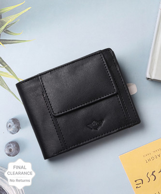 METRONAUT Men Casual Black Artificial Leather Wallet(7 Card Slots)