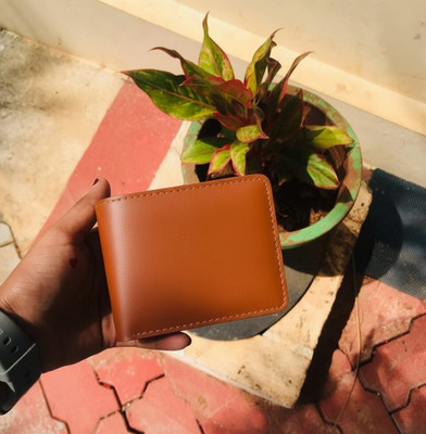 VenussVault Men Casual, Ethnic, Evening/Party, Formal, Travel, Trendy Tan Artificial Leather, Genuine Leather Wallet(5 Card Slots)