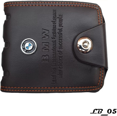 LeafBlu Men Casual Brown Artificial Leather Wallet(4 Card Slots)