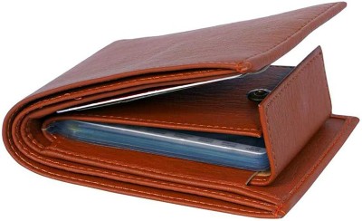 SUPERFASHION Men Casual, Evening/Party, Formal, Trendy, Travel Tan Artificial Leather Wallet(2 Card Slots, Pack of 2)