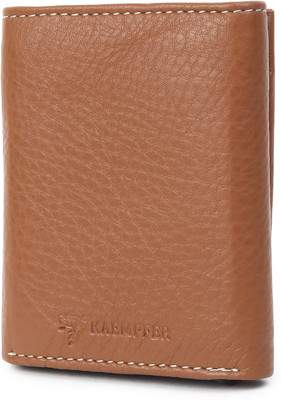 KAEMPFER Men Casual, Formal Brown Genuine Leather Wallet(9 Card Slots)