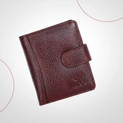 makoras Men & Women Formal Brown Genuine Leather Wallet(6 Card Slots)
