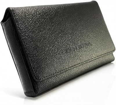 ABV Men & Women Travel Black Artificial Leather Document Holder(4 Card Slots)