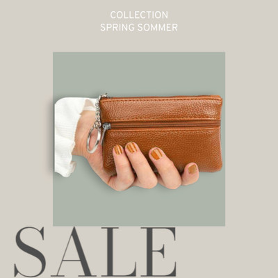 DEVANI ENTERPRISE Men & Women Casual, Evening/Party, Formal, Travel, Trendy Khaki Genuine Leather Money Clip(2 Card Slots)