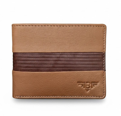 Bounty Craze Men Casual, Formal, Trendy Tan Genuine Leather Wallet(8 Card Slots)
