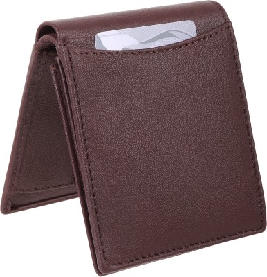 ree cope Men Formal, Trendy Brown Genuine Leather Wallet(12 Card Slots)
