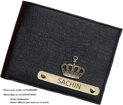 Navya Royal Art Men Casual, Formal, Evening/Party, Formal, Trendy Black Artificial Leather, Genuine Leather Wallet(5 Card Slots)