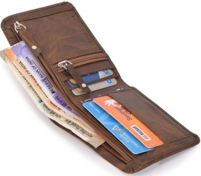 VIAZ VENTURES Men Trendy Brown Artificial Leather Wallet(5 Card Slots)