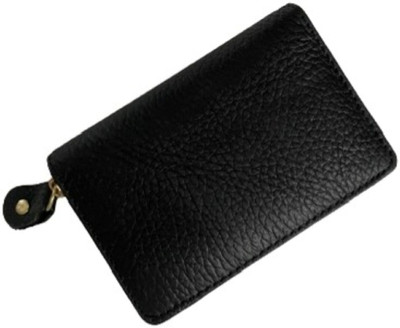 True Style Men Black Genuine Leather, Artificial Leather Wallet(5 Card Slots)
