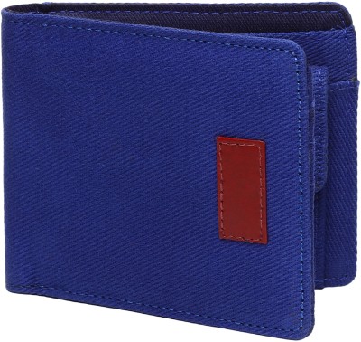 PakaPole Men Blue Fabric Wallet(4 Card Slots)