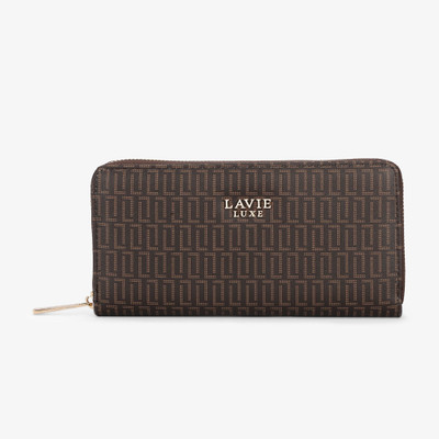 Lavie Luxe Women Casual Brown Artificial Leather Wallet(8 Card Slots)