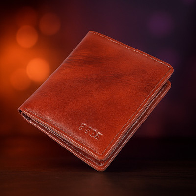 BOSE INTERNATIONAL Men & Women Casual, Formal, Trendy Brown Genuine Leather Wallet(7 Card Slots)