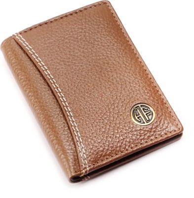 Hammonds Flycatcher Men & Women Trendy, Formal Beige Genuine Leather Card Holder(6 Card Slots)