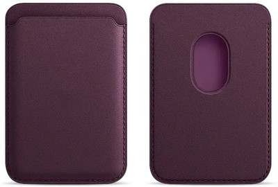 AKRIA Men & Women Travel Purple Genuine Leather Wallet(3 Card Slots)
