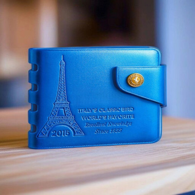 ZEPH Enterprises Men Casual Blue Artificial Leather Wallet(5 Card Slots)
