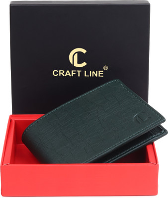 CRAFTLINE Men Casual Green Artificial Leather Wallet(4 Card Slots)