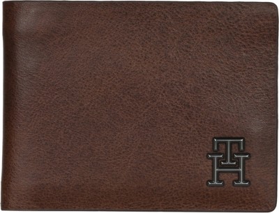 TOMMY HILFIGER Men Casual Brown Genuine Leather Wallet(8 Card Slots)