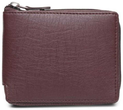 Miswak Royale Men Brown Artificial Leather Wallet(3 Card Slots)