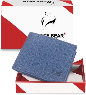 White Bear Boys Evening/Party Grey Artificial Leather Wallet(3 Card Slots, Pack of 2)