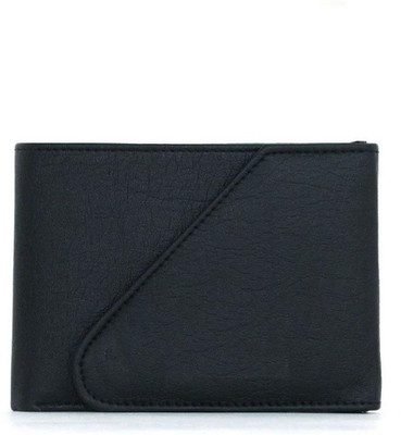 FREAKS Men Black Artificial Leather Wallet(8 Card Slots)