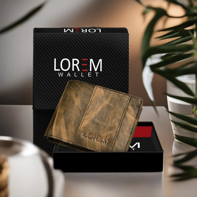 LOREM Men Casual, Evening/Party, Formal Brown Artificial Leather Wallet(5 Card Slots)