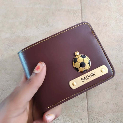 Navya Royal Art Men Casual, Ethnic, Evening/Party, Formal, Travel, Trendy Brown Artificial Leather, Genuine Leather Wallet(5 Card Slots)
