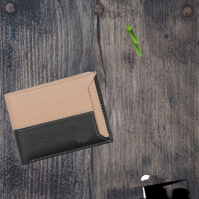IXORA Boys Casual Beige Artificial Leather Card Holder(6 Card Slots)