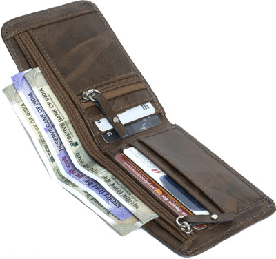 DENNY BLACQ Men Casual Brown Artificial Leather Wallet(3 Card Slots)