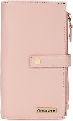Fastrack Women Casual Pink Artificial Leather Wrist Wallet(6 Card Slots)