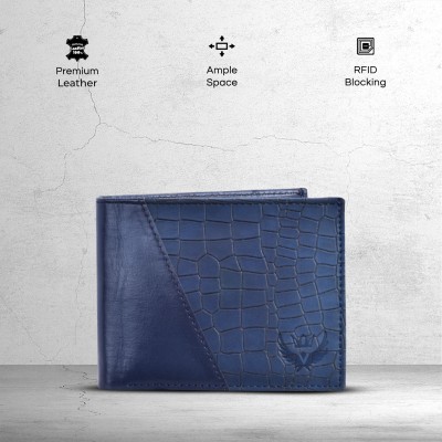 LORENZ Men Casual, Formal Blue Artificial Leather Wallet(3 Card Slots)