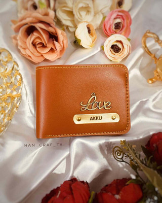 Navya Royal Art Men Casual, Formal, Evening/Party, Formal, Trendy Tan Artificial Leather, Genuine Leather Wallet(5 Card Slots)