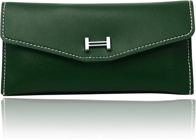 Kaupa Girls Green Artificial Leather Wallet(8 Card Slots)
