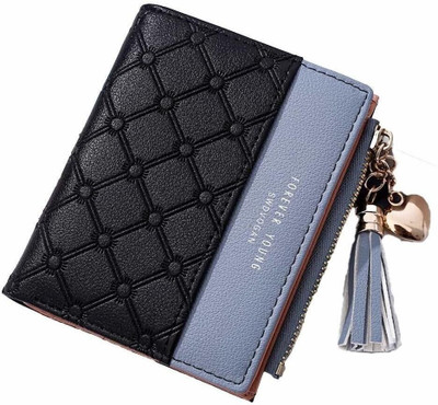 SYGA Women Casual Black Artificial Leather Wallet(5 Card Slots)
