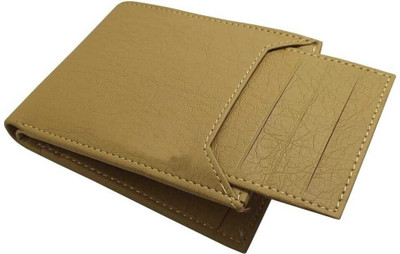 gustave Men Casual Beige Artificial Leather Wallet(9 Card Slots)