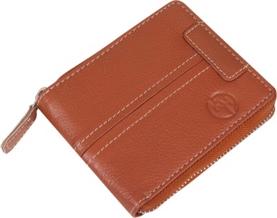 Keyhide Men Casual, Evening/Party, Trendy Tan Genuine Leather Wallet(9 Card Slots)