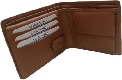farhan Men Casual, Ethnic, Evening/Party, Formal, Travel Brown Genuine Leather Wallet(6 Card Slots)