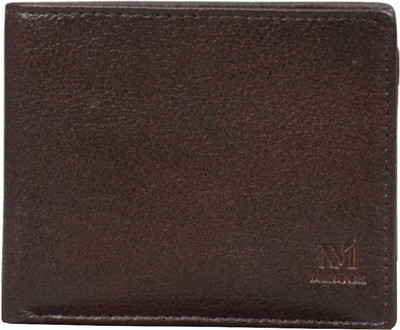 Minoor Men Casual, Ethnic, Evening/Party, Formal, Travel, Trendy Brown Genuine Leather Wallet(9 Card Slots)