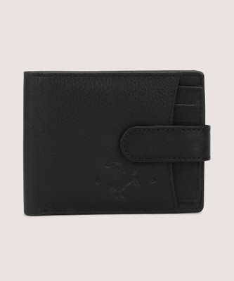 WildStitch Men Casual Black Artificial Leather Wallet(3 Card Slots)