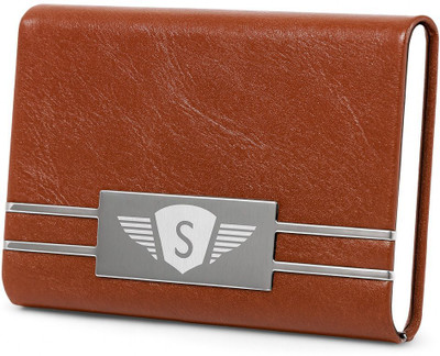 SPIFFY Men Casual Brown Aluminium Wallet(10 Card Slots)