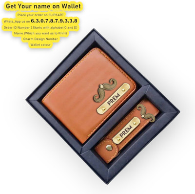 Navya Royal Art Men Casual, Formal, Evening/Party, Formal, Trendy Tan Artificial Leather, Genuine Leather Wallet(5 Card Slots)