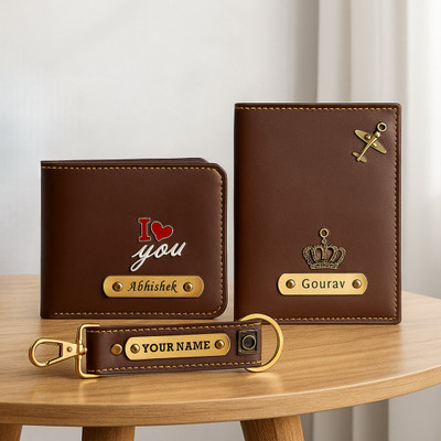 celedhub Men & Women Casual Brown Artificial Leather Wallet(4 Card Slots, Pack of 3)