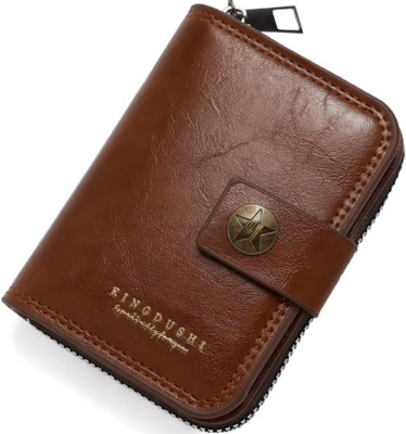Streetsmart Men & Women Brown Artificial Leather Card Holder(11 Card Slots)