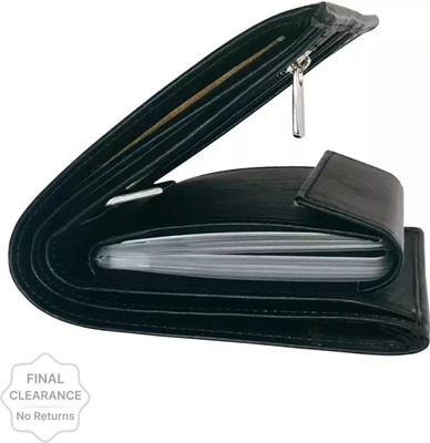 HENEDA Men Casual Black Artificial Leather Wallet(5 Card Slots)