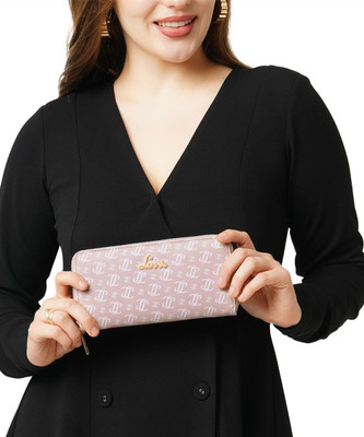 LAVIE Women Casual Pink Artificial Leather Wallet(8 Card Slots)