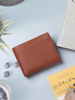 WALLETIN Men Casual Tan Artificial Leather Wallet(9 Card Slots)