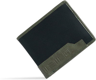 EUME Men Casual Green Artificial Leather Wallet(6 Card Slots)