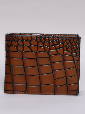 Rialzo Men Tan Genuine Leather Wallet(4 Card Slots)